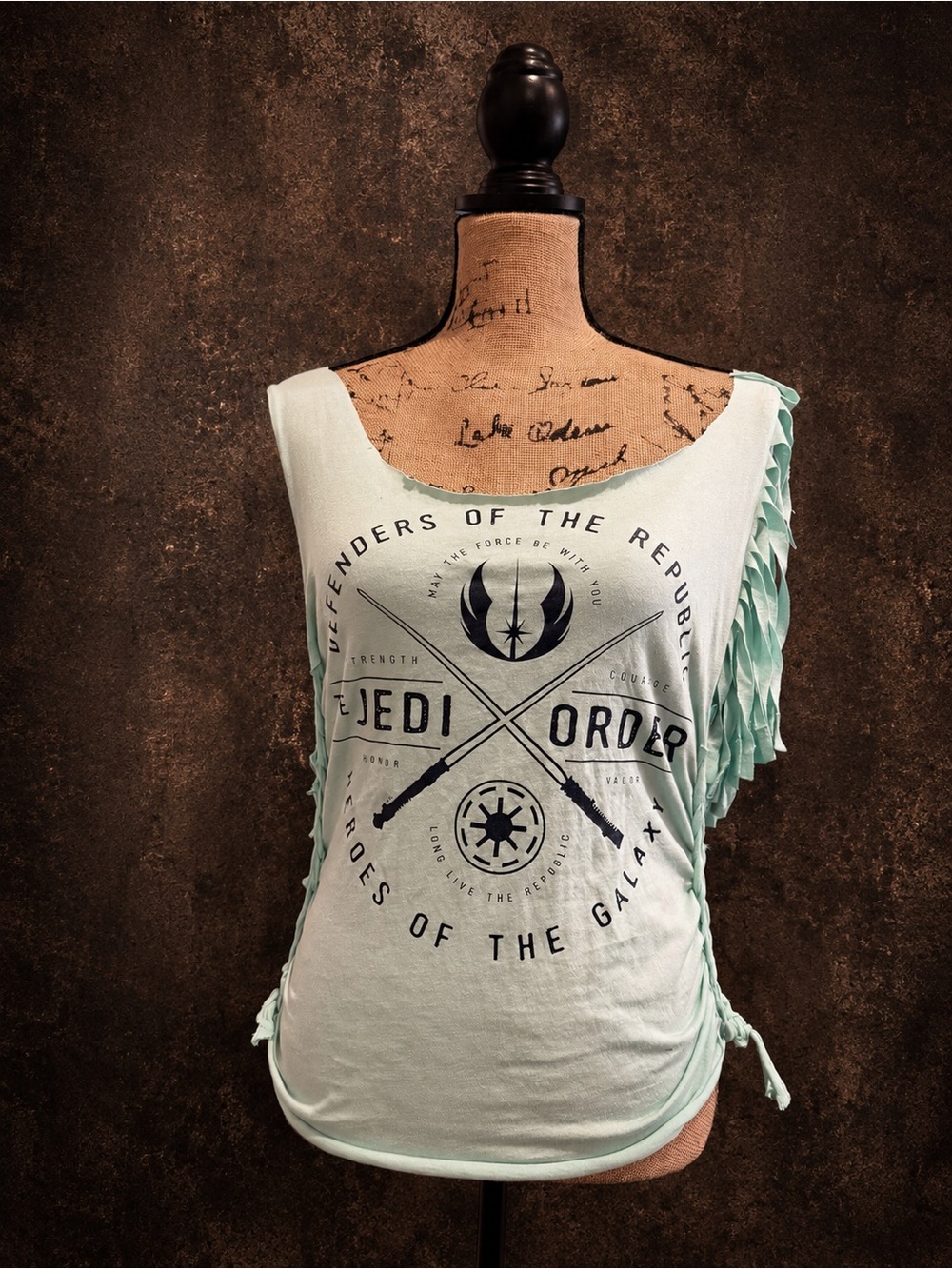 Jedi Order Graphic Ruffle Sleeve Tank Top - Mint